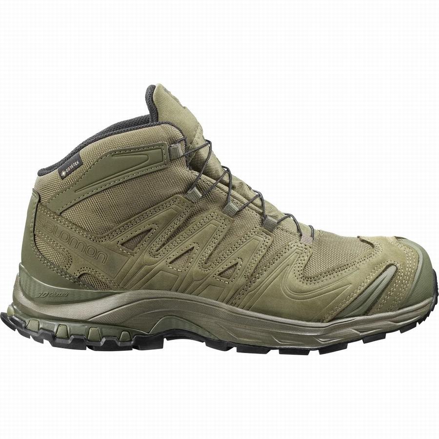 Salomon Xa Forces Mid Gore-tex En Militärkängor Herr Olivgröna [SZB4685XN]